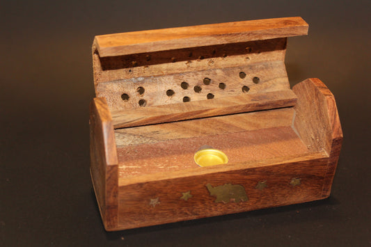 Incense Holder - Timber box with lid