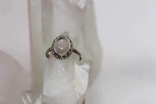 Ring - Rose Quartz - size - 8