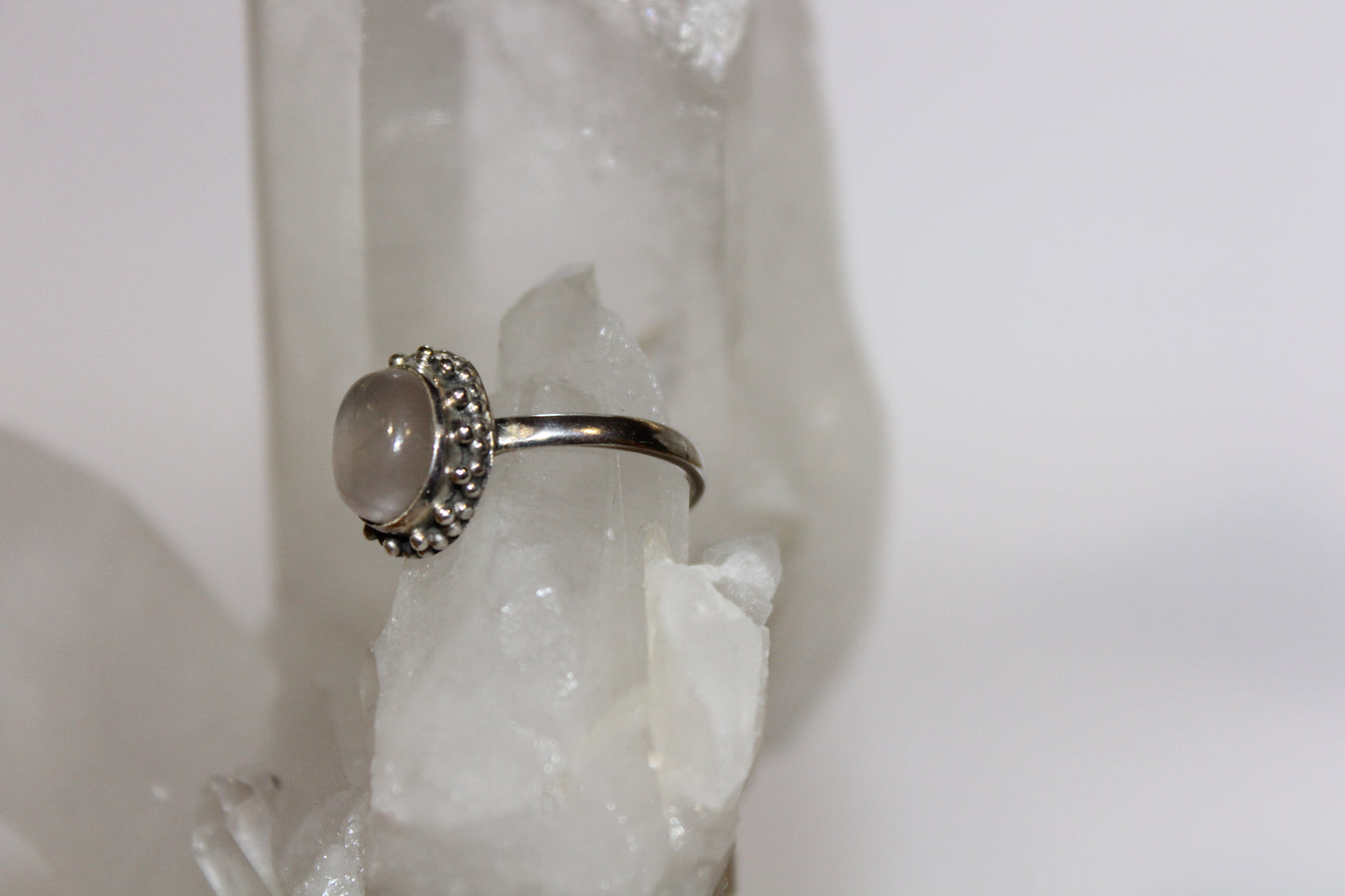 Ring - Rose Quartz - size - 8
