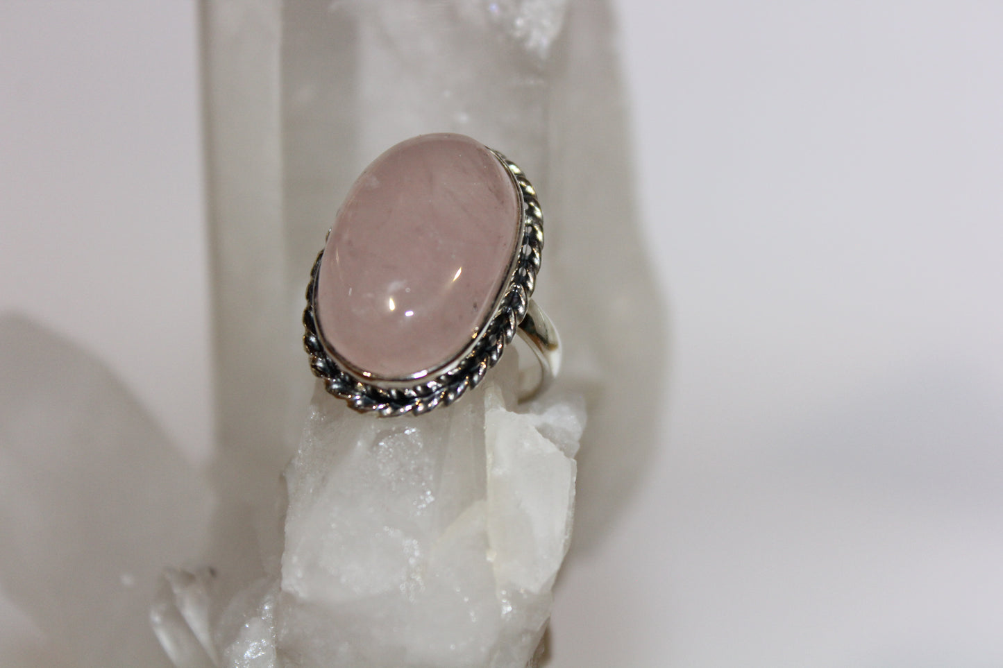 Ring - Rose Quartz - size - 10