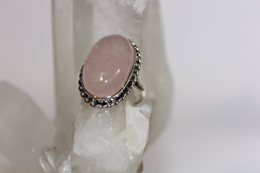 Ring - Rose Quartz - size - 10