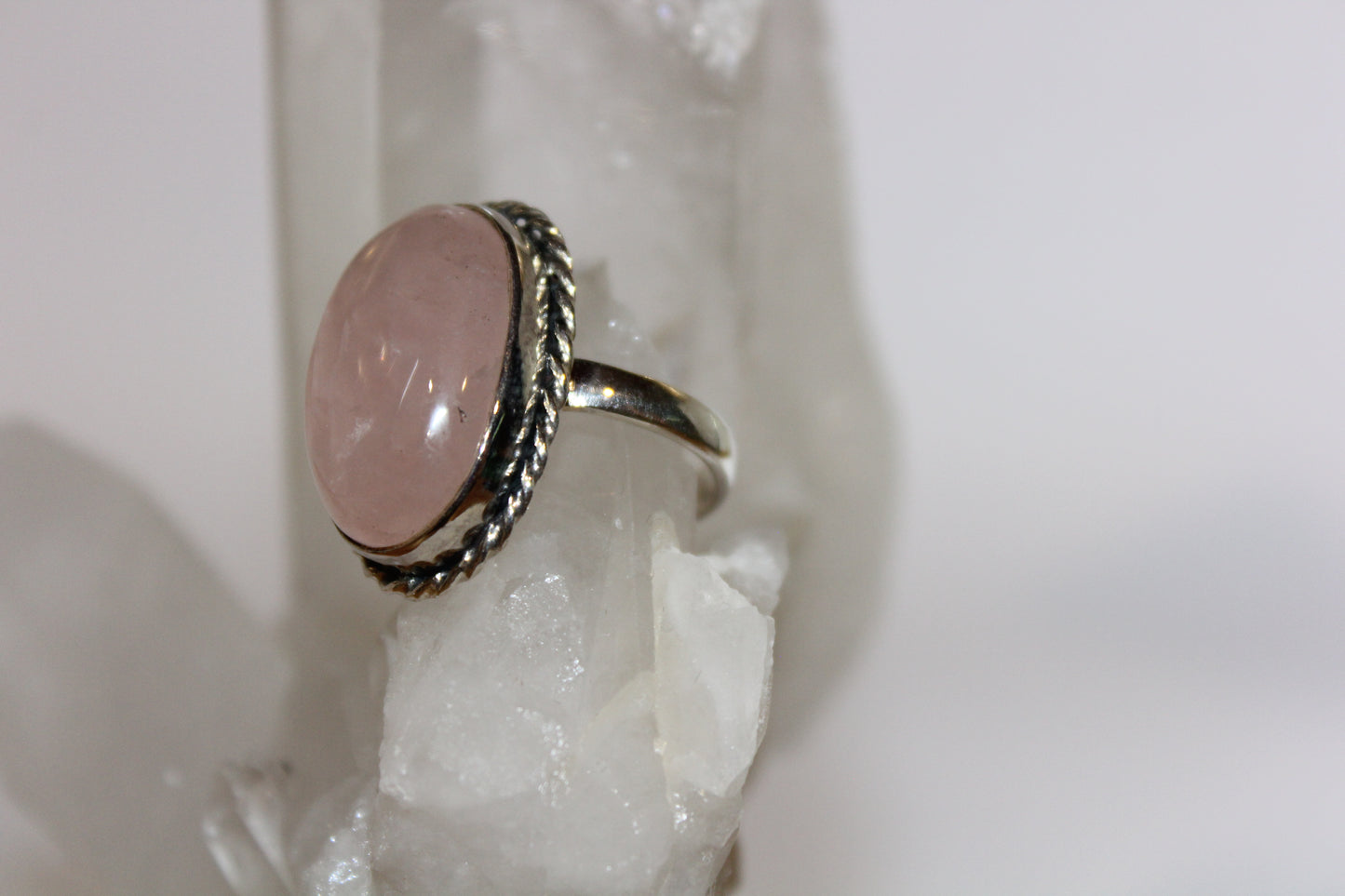 Ring - Rose Quartz - size - 10