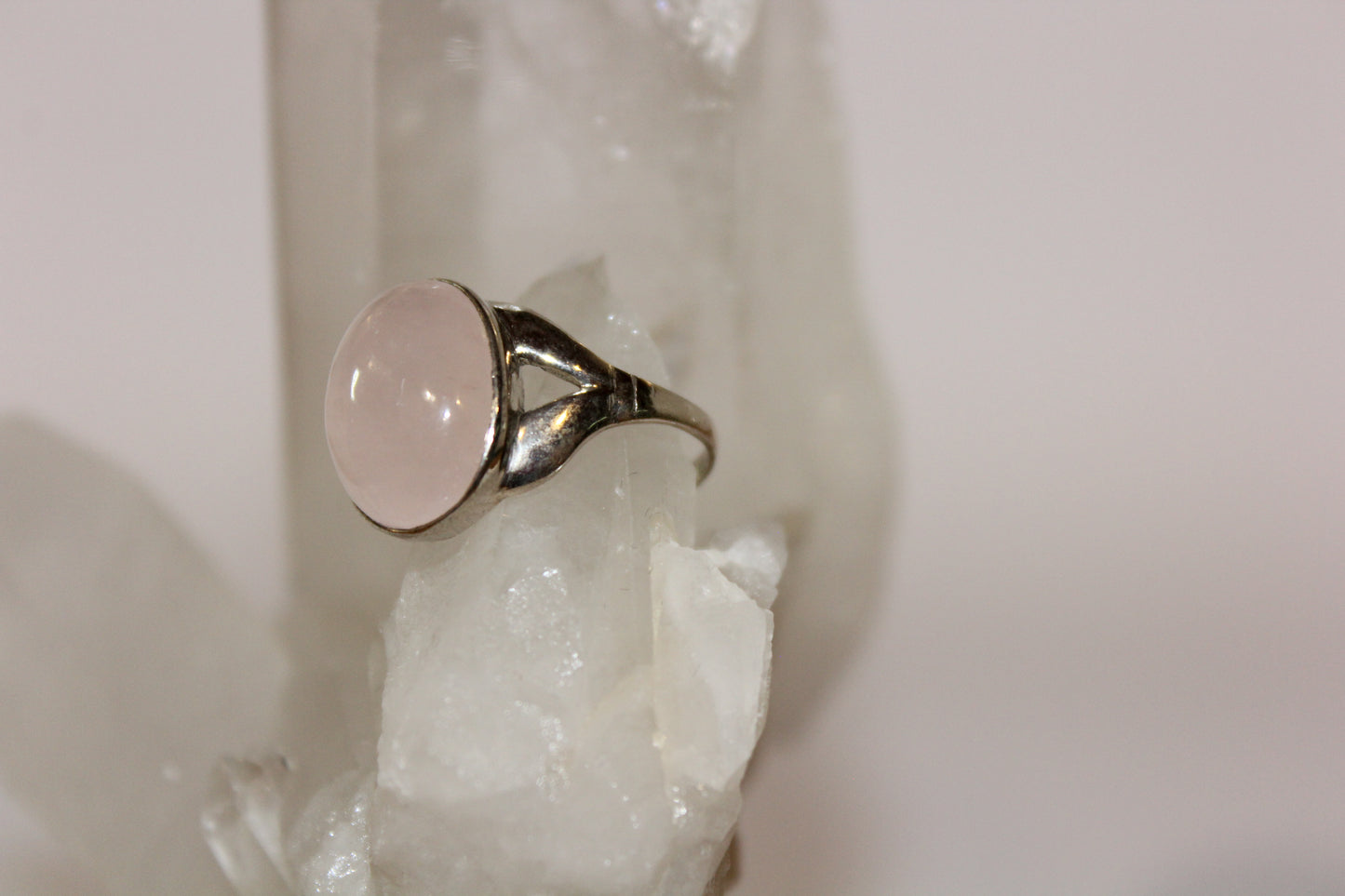 Ring - Rose Quartz - size - 10