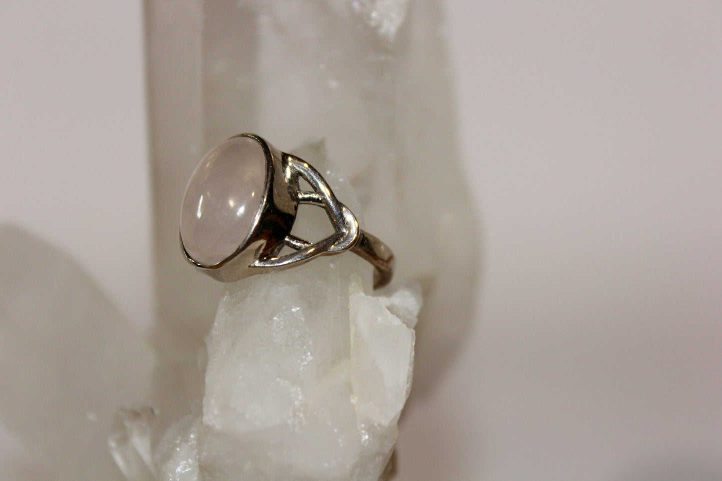 Ring - Rose Quartz - size - 10