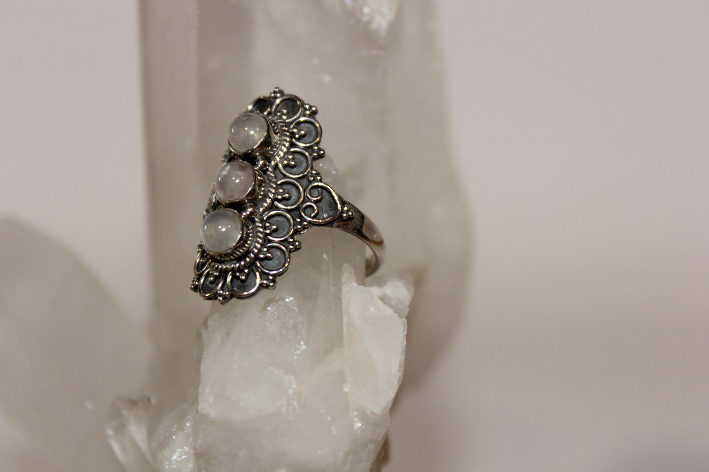 Ring - Rose Quartz - size - 10