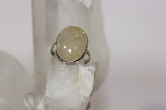 Ring - Rutilated Quartz - size - 9
