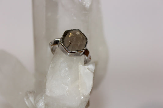 Ring - Smoky Quartz - size - 8