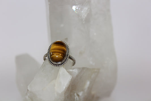 Ring - Tiger Eye - size - 8