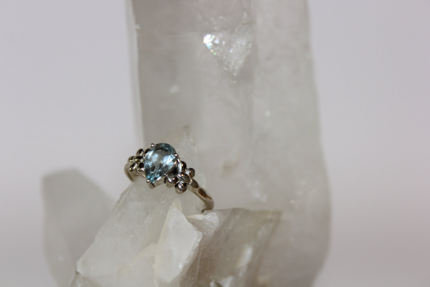 Ring - Topaz (blue) - size - 8