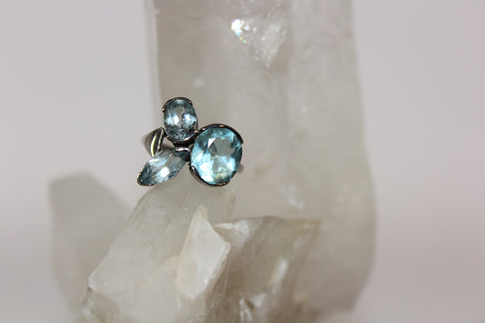Ring - Topaz (blue) - size - 7