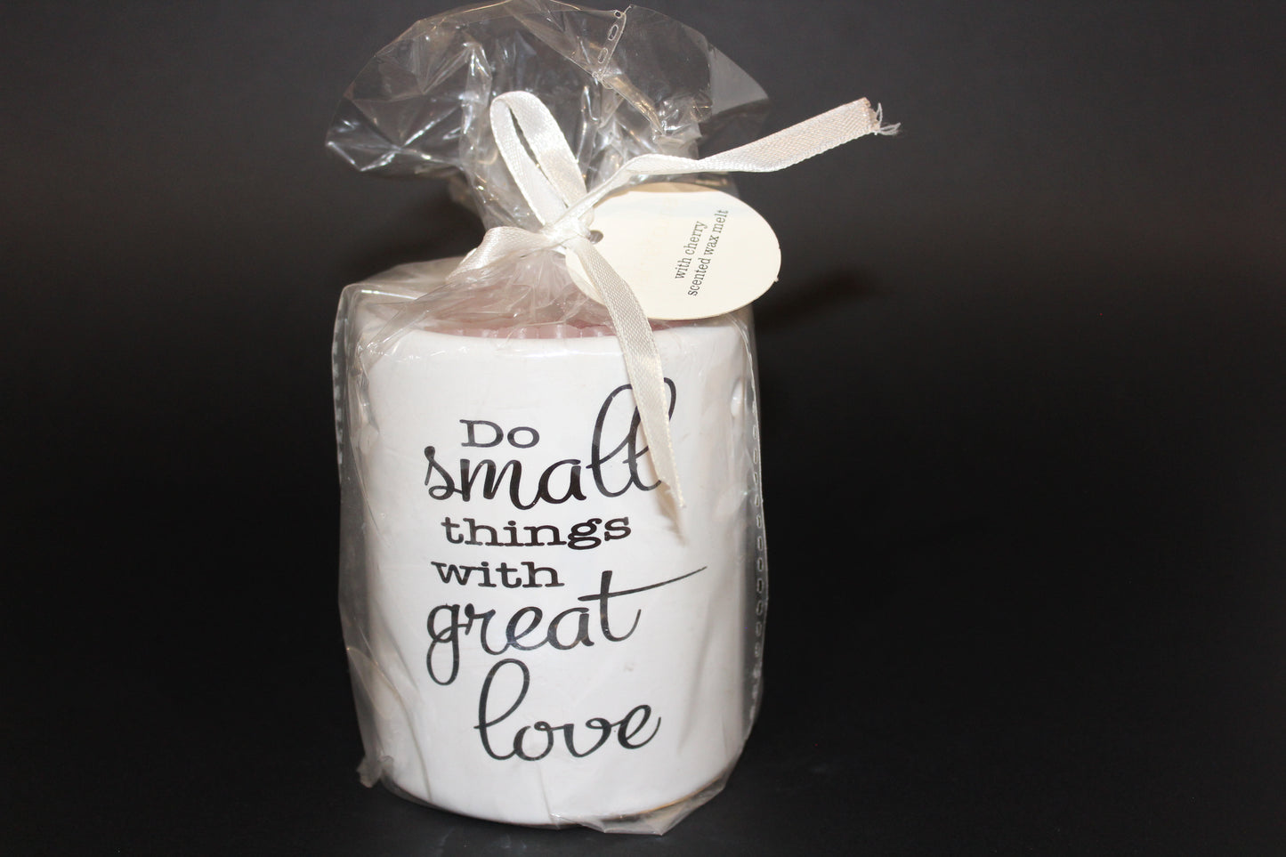Oil Burner - White with inspirational quote (melts)