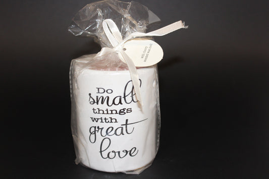 Oil Burner - White with inspirational quote (melts)