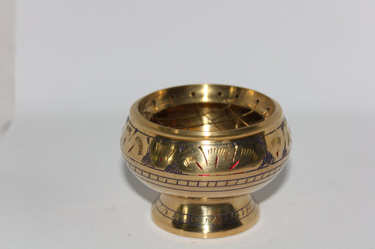 Charcoal Burner - Brass - sml