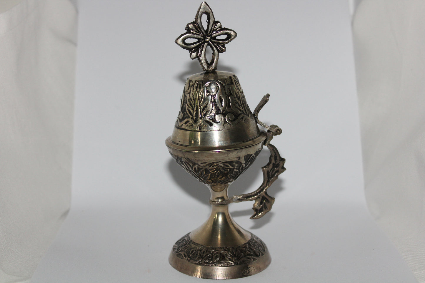 Charcoal Burner - Silver (flip lid)