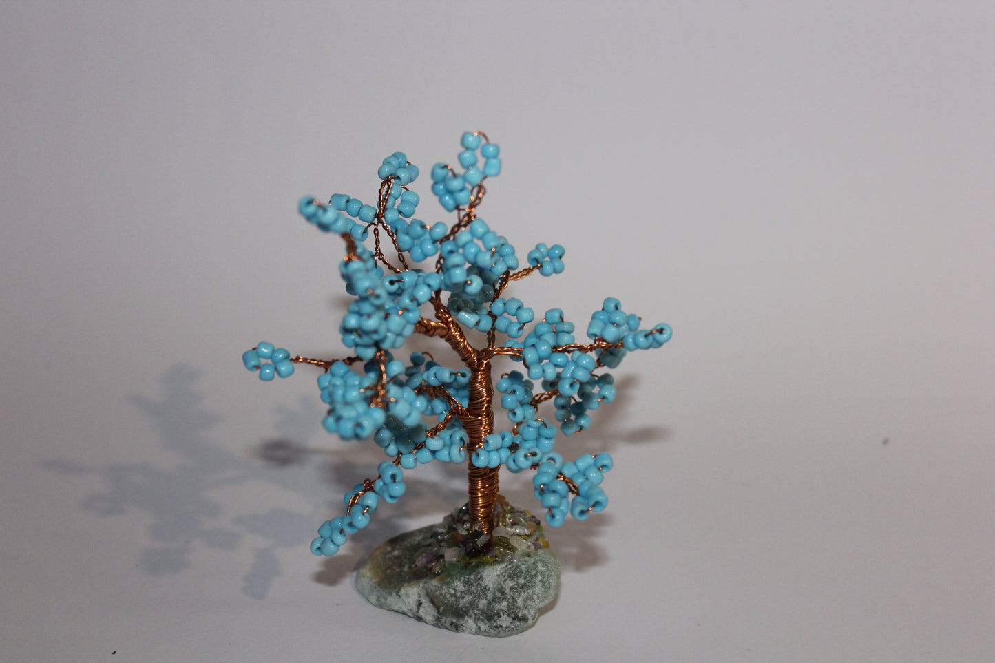 Tree - Beaded on Jade crystal base - sml