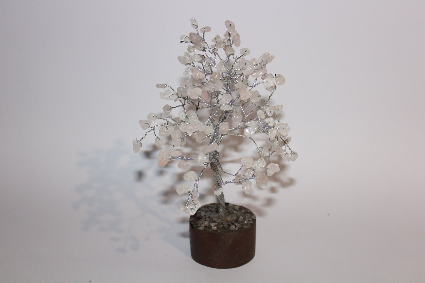 Tree - Rose Quartz (silver) - sml