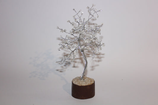 Tree - Clear Quartz (silver) - sml