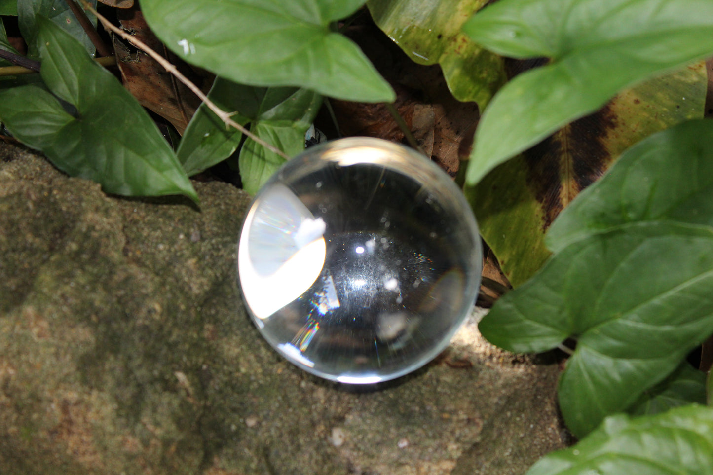 Sphere - Glass - Crystal ball (100mm with glass stand) - lge