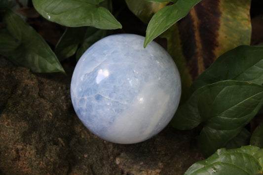 Sphere - Calcite - Blue - xlge