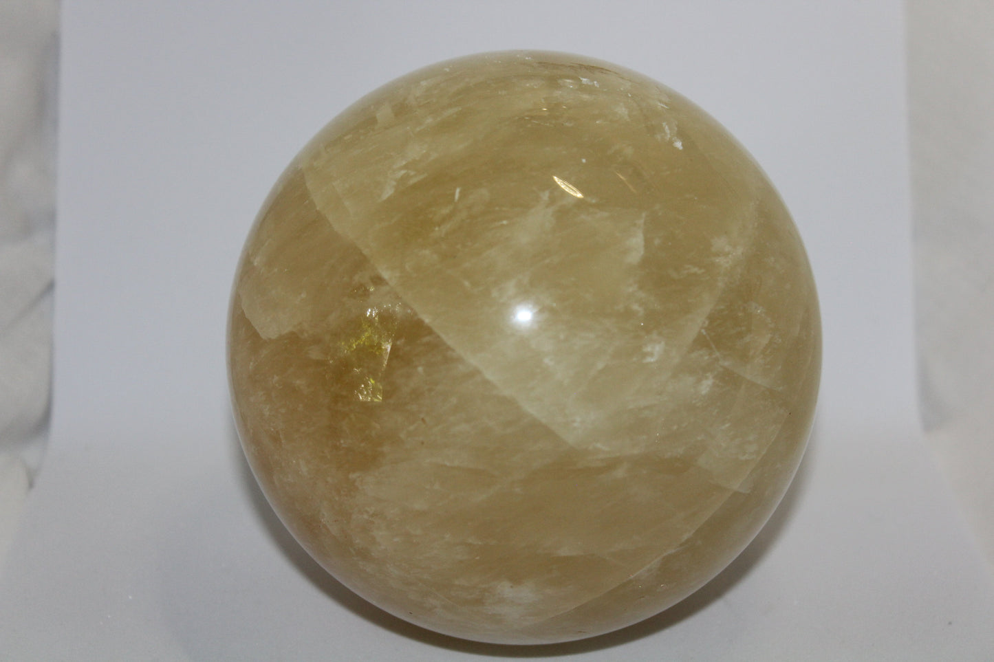 Sphere - Calcite - honey - xxlge