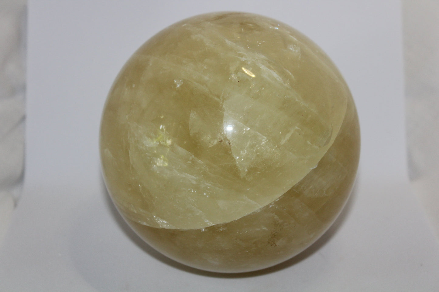 Sphere - Calcite - honey - xxlge