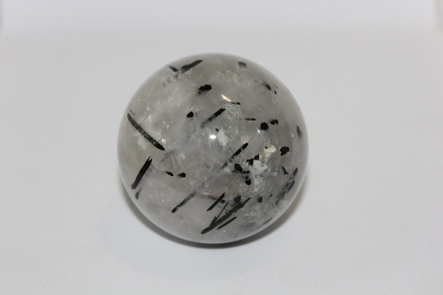 Sphere - Tourmalinated Quartz - lge