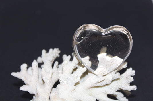 Heart - Clear Quartz - A+ grade - med