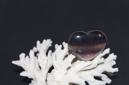 Heart - Fluorite - puff - sml