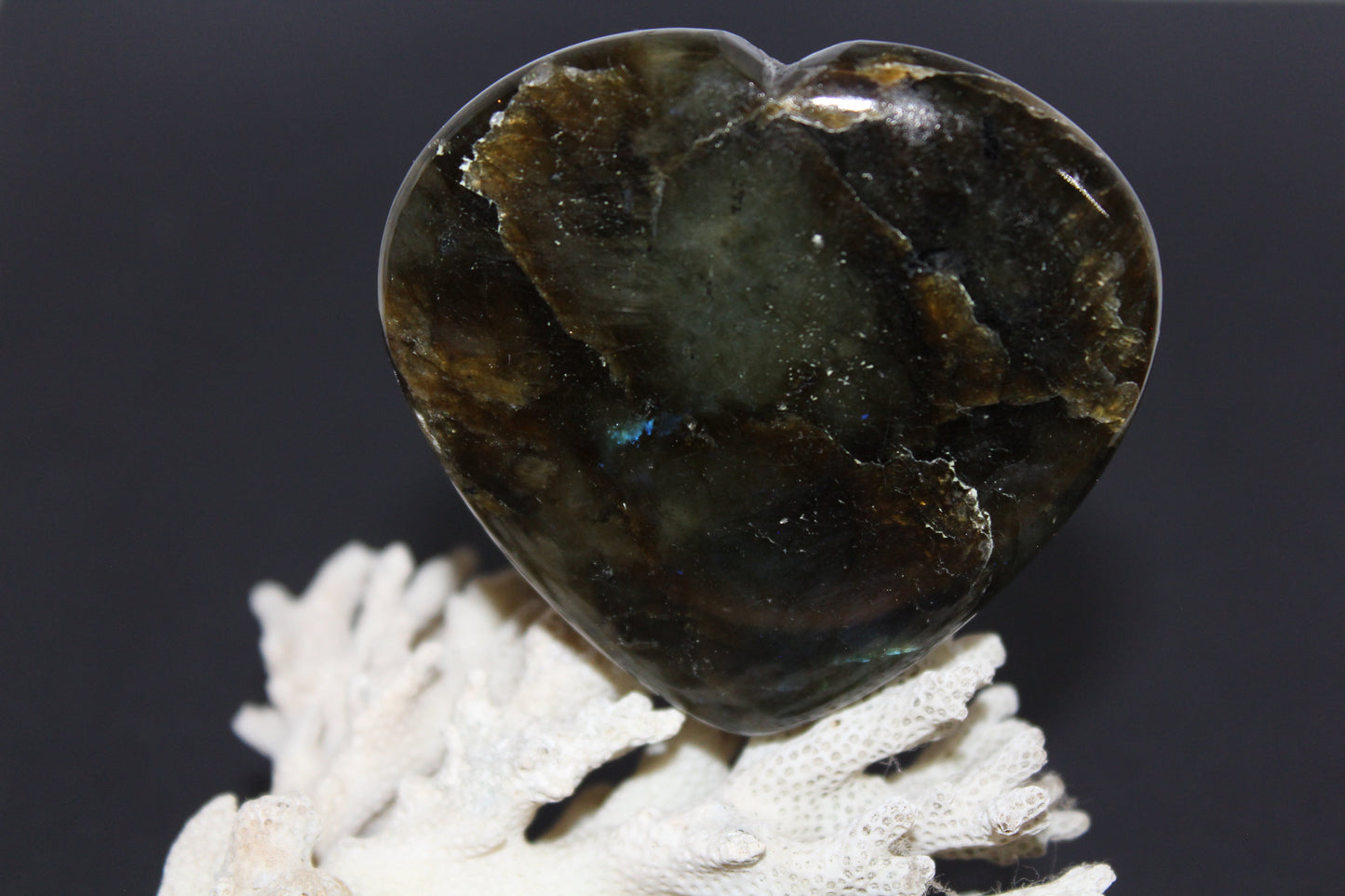 Heart - Labradorite - med