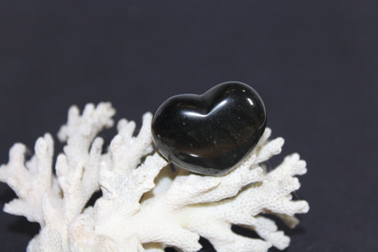 Heart - Rainbow Obsidian - puff - sml