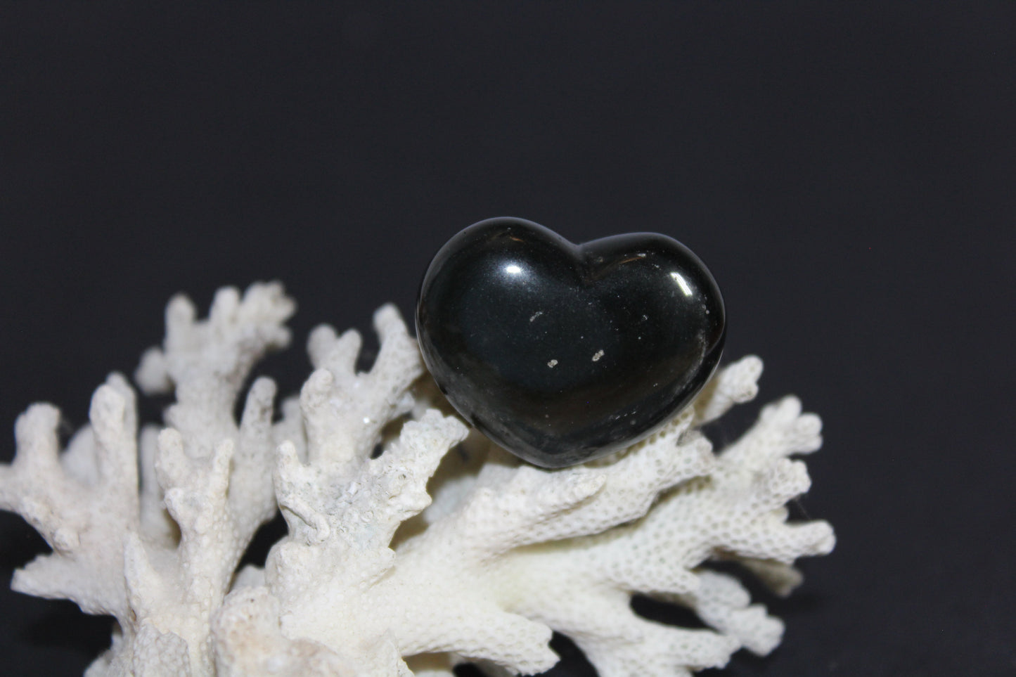 Heart - Rainbow Obsidian - puff - sml