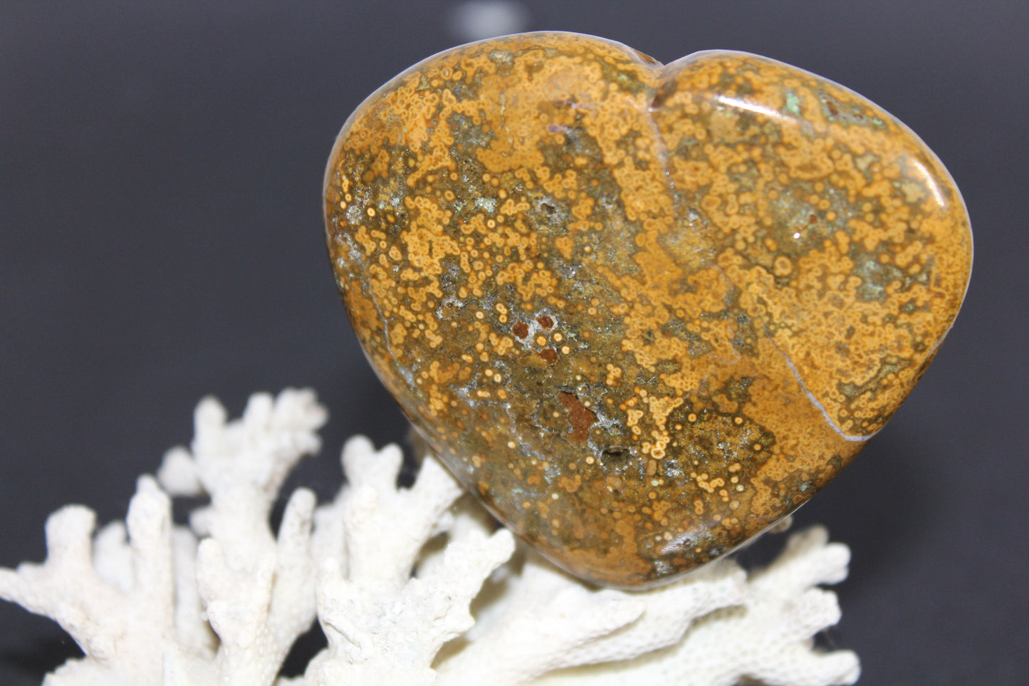 Heart - Ocean Jasper - large