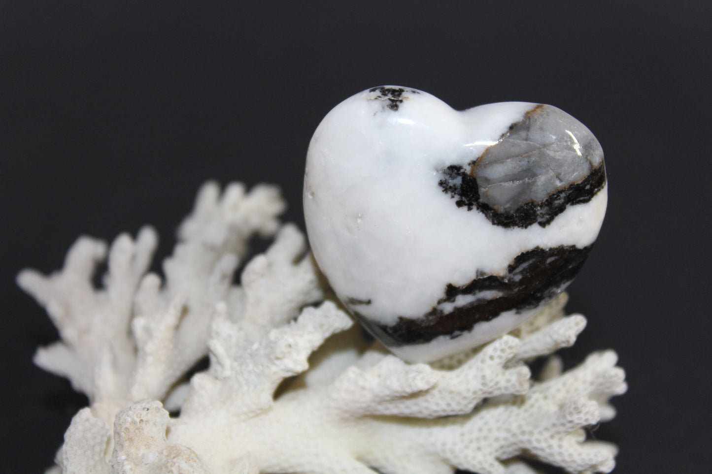 Heart - Zebra Marble - med