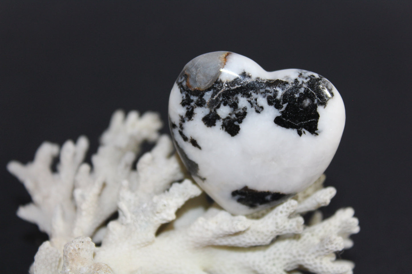 Heart - Zebra Marble - med