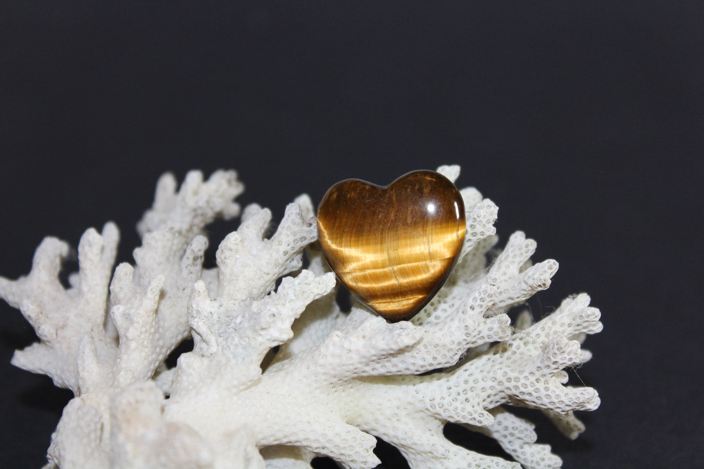 Heart - Tiger Eye - A+ Grade - xsml