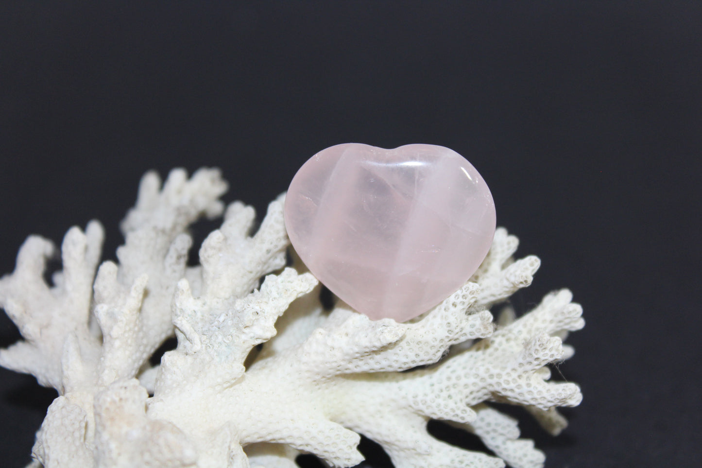Heart - Rose Quartz - sml
