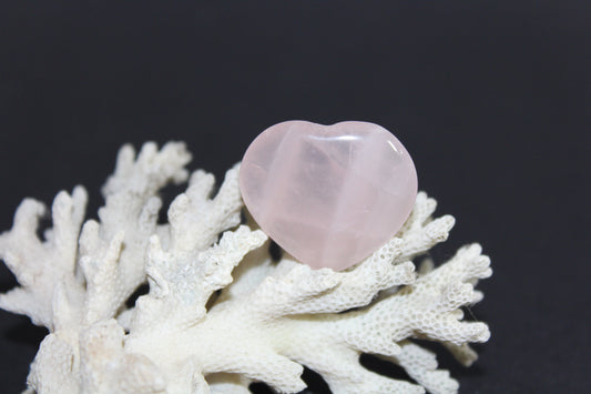Heart - Rose Quartz - sml
