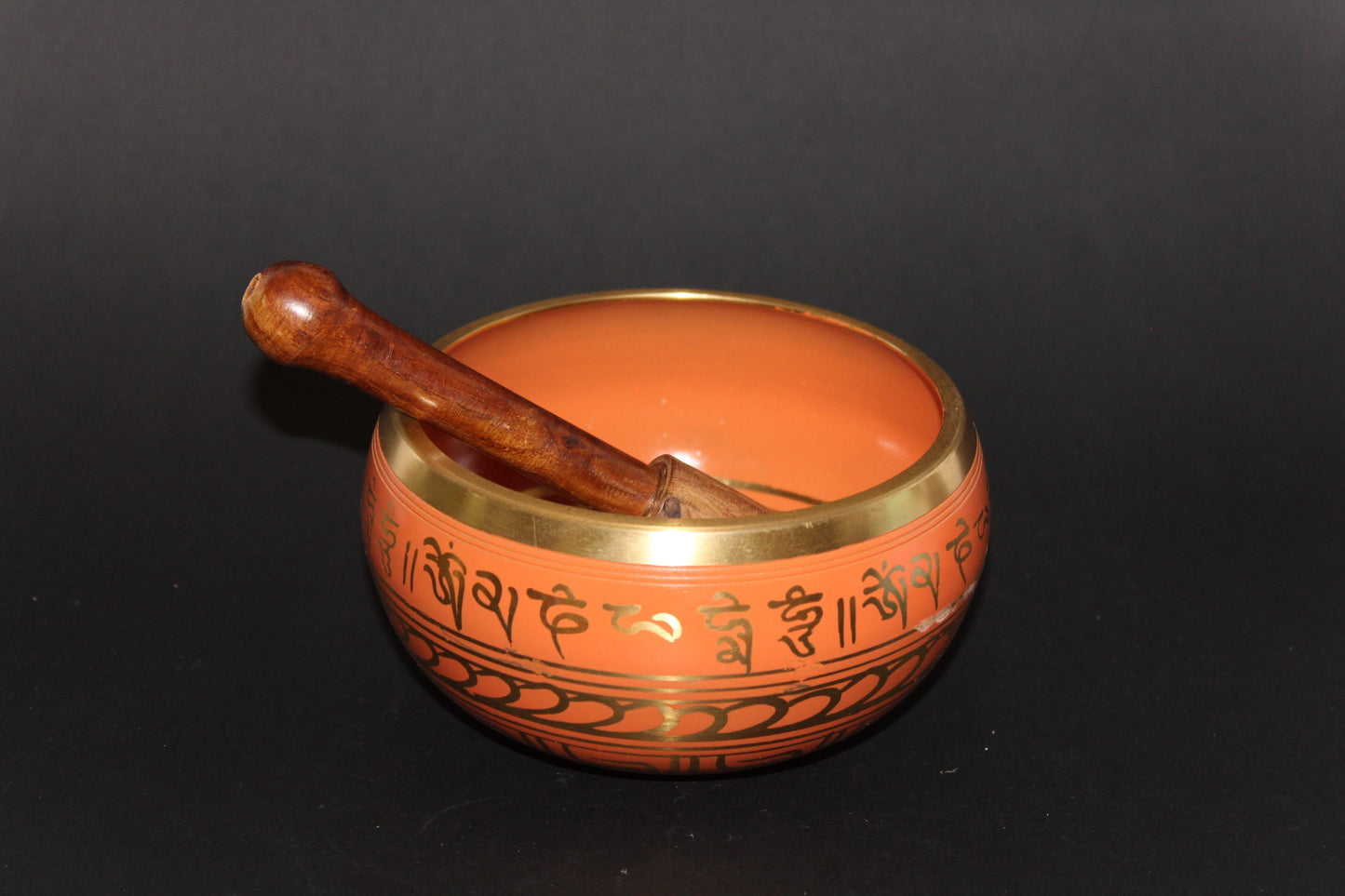 Tibetan Singing Bowl - Brass - med
