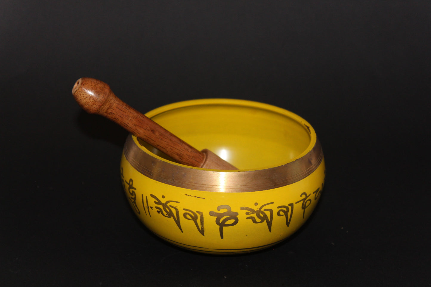 Tibetan Singing Bowl - Brass - med
