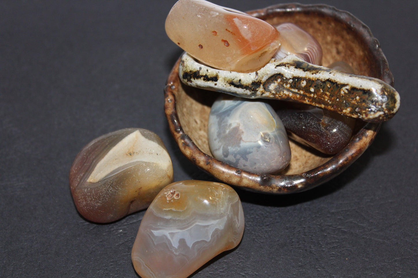 Tumbled - Agate - Natural - xlge