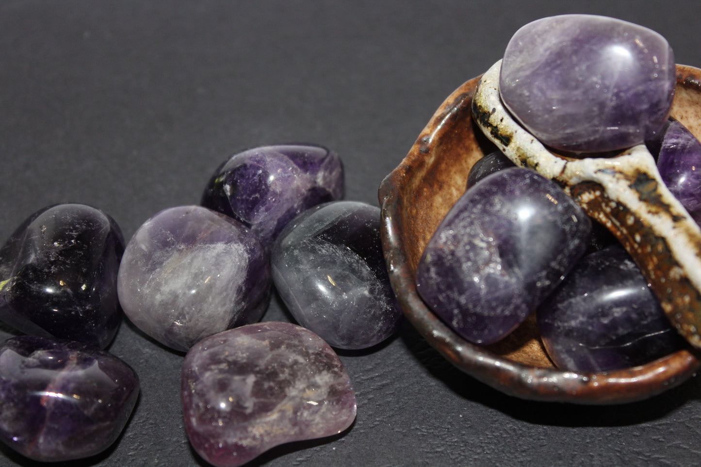 Tumbled - Amethyst - A+ - lge