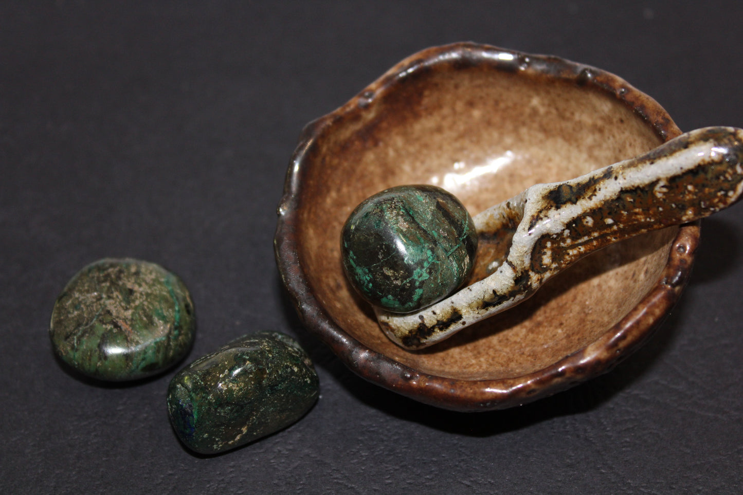 Tumbled - Azurite & Malachite - med