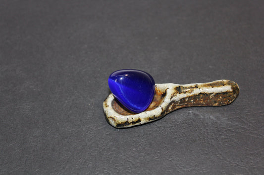 Tumbled - Cat's Eye - Dk Blue