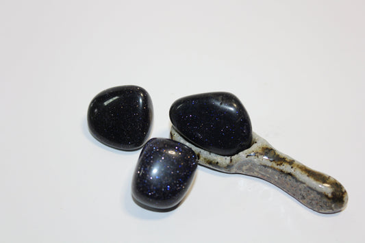 Tumbled - Blue Goldstone - lge