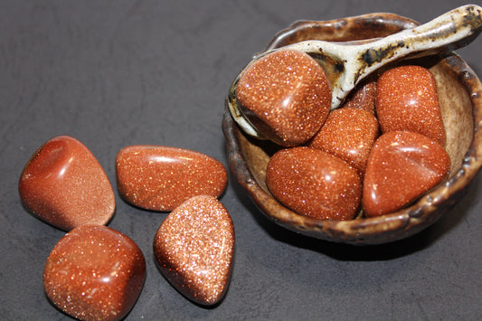 Tumbled - Red Goldstone - lge