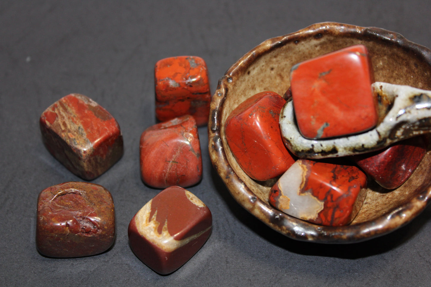 Tumbled - Brecciated Jasper - lge