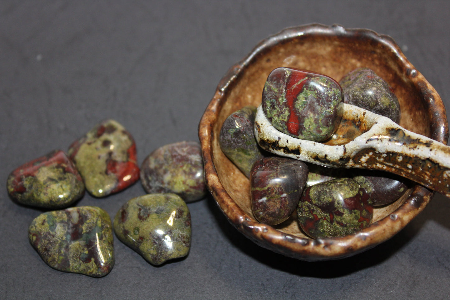 Tumbled - Dragon Blood Jasper - xsml