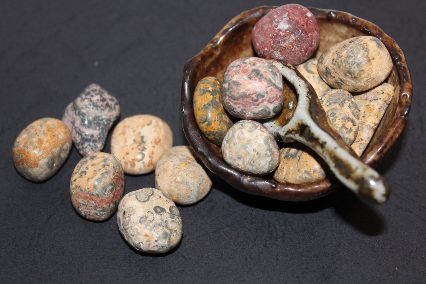 Tumbled - Leopardskin Jasper - sml