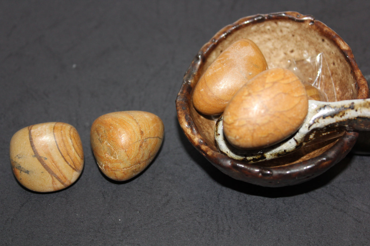 Tumbled - Peanut Wood Jasper - lge