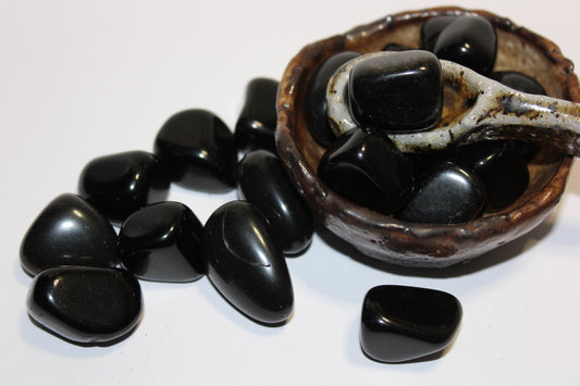 Tumbled - Obsidian - med